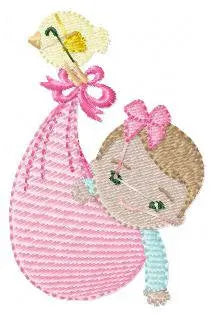Sleeping baby embroidery design - Baby girl embroidery design machine embroidery pattern - Newborn embroidery file nursery  instant download Marcia Embroidery