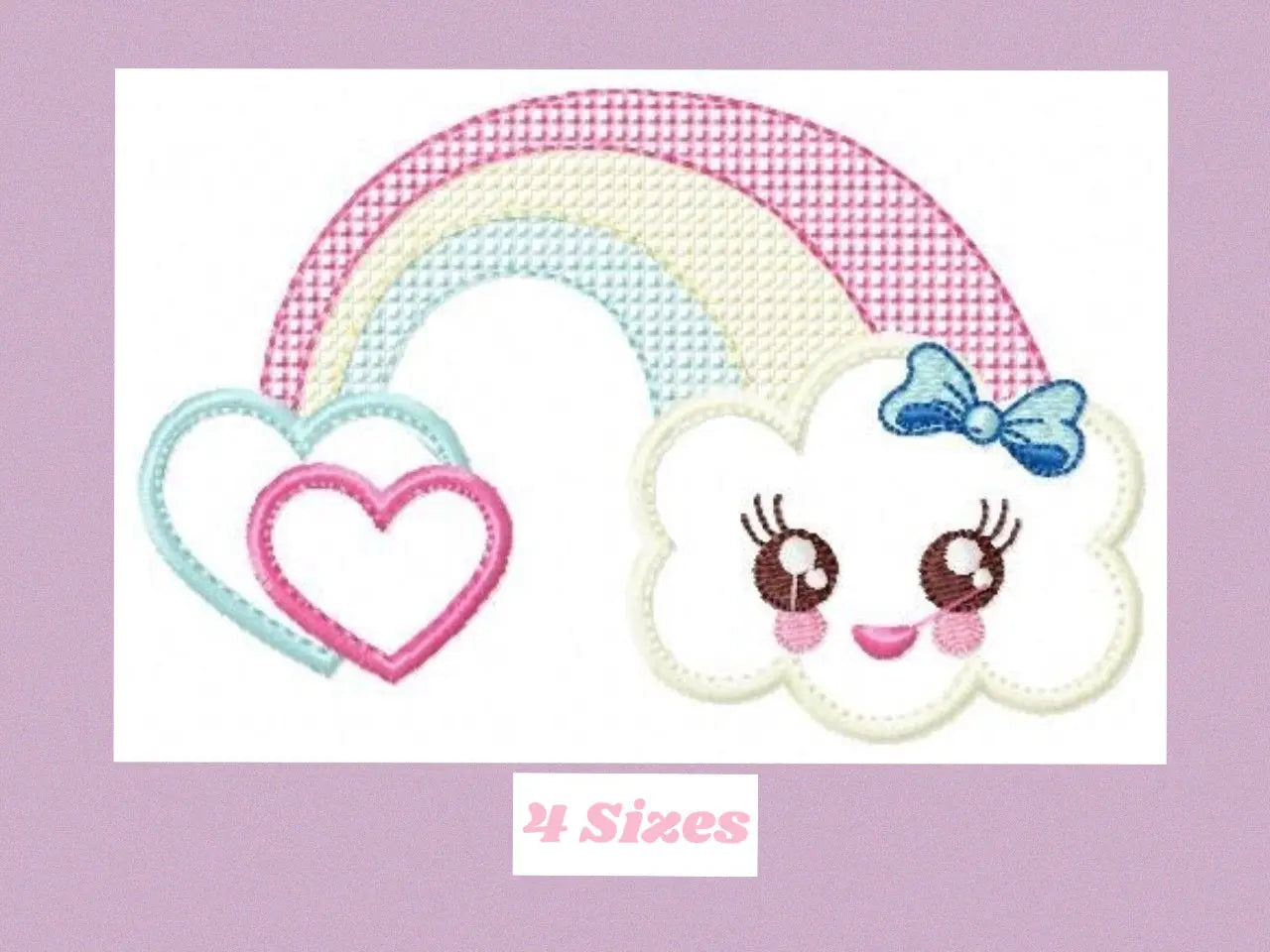 Cloud embroidery design - rainbow embroidery designs machine embroidery pattern - baby girl embroidery file - cloud rainbow applique design Marcia Embroidery