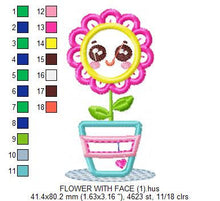 Charger l&#39;image dans la galerie, Flowers embroidery designs - Flowerpot embroidery design machine embroidery pattern - vase embroidery file flower applique floral embroidery
