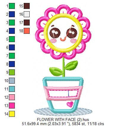 Flowers embroidery designs - Flowerpot embroidery design machine embroidery pattern - vase embroidery file flower applique floral embroidery