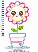 Carica l&#39;immagine nel visualizzatore di Gallery, Flowers embroidery designs - Flowerpot embroidery design machine embroidery pattern - vase embroidery file flower applique floral embroidery
