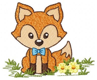 Red Fox embroidery designs - Woodland animals embroidery design machine embroidery pattern - baby boy embroidery file - instant download