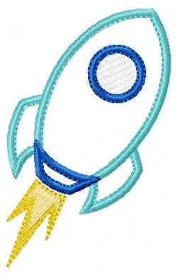 Spaceship embroidery designs - Baby Boy embroidery design machine embroidery pattern - instant download - Space embroidery file Rocket Marcia Embroidery