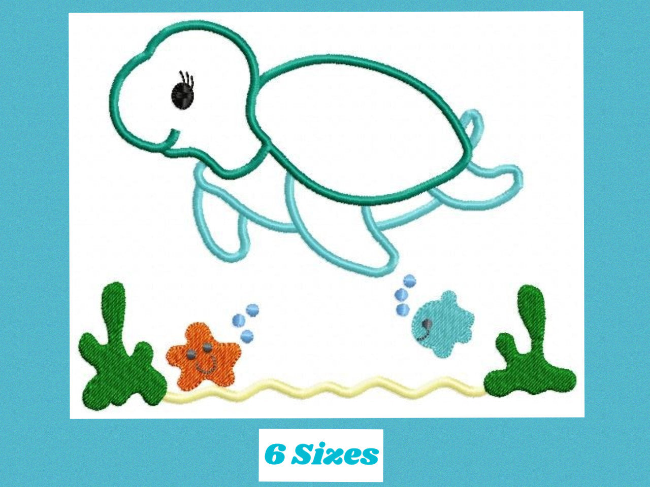 Turtle embroidery design - Animal embroidery designs machine embroidery pattern - baby girl embroidery file - boy embroidery turtle applique