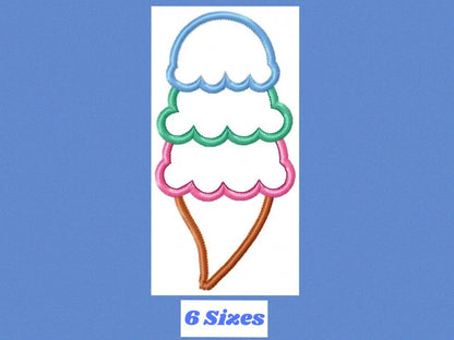 Ice cream embroidery designs - Candy embroidery design machine embroidery pattern - Dessert embroidery file icecream applique Ice cream cone Marcia Embroidery