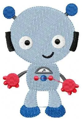 Robot embroidery designs - Baby boy Cyborg embroidery designs machine embroidery pattern - Children Robot Toy file - Instant download pes Marcia Embroidery