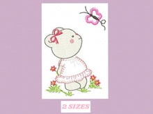 Carica l&#39;immagine nel visualizzatore di Gallery, Bear embroidery designs - Teddy embroidery design machine embroidery pattern - Mama bear with flowers embroidery - instant digital download
