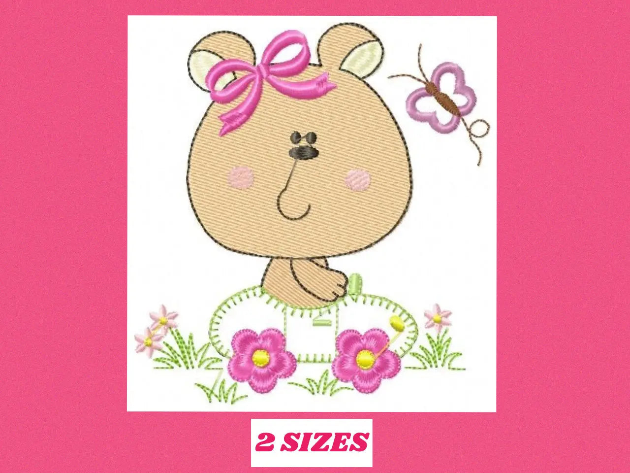 Bear embroidery designs - Teddy embroidery design machine embroidery pattern - Mama bear in a car embroidery file - digital instant download Marcia Embroidery
