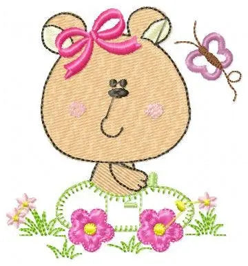 Bear embroidery designs - Teddy embroidery design machine embroidery pattern - Mama bear in a car embroidery file - digital instant download Marcia Embroidery
