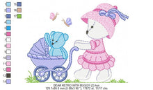 Carica l&#39;immagine nel visualizzatore di Gallery, Bear embroidery designs - Mama bear embroidery design machine embroidery pattern - Baby Girl embroidery file - instant digital download
