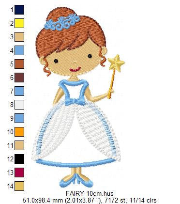 Fairy embroidery designs - Disney Princess embroidery design machine embroidery pattern - Fairy applique design - Baby girl Tooth Fairy