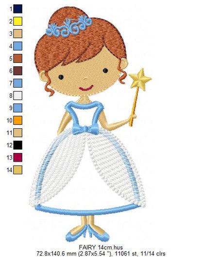 Fairy embroidery designs - Disney Princess embroidery design machine embroidery pattern - Fairy applique design - Baby girl Tooth Fairy