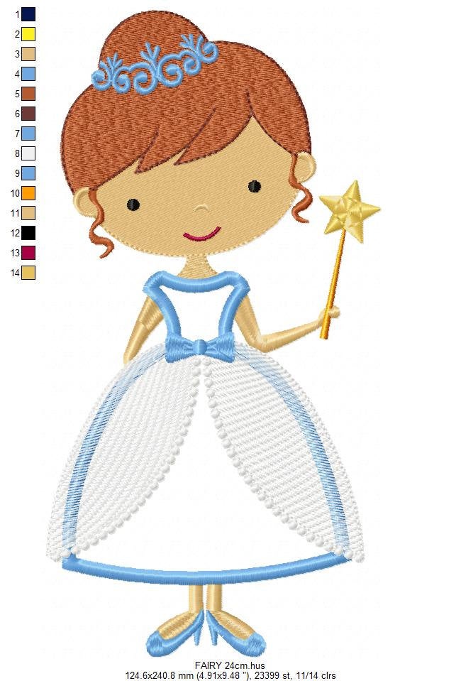 Fairy embroidery designs - Disney Princess embroidery design machine embroidery pattern - Fairy applique design - Baby girl Tooth Fairy