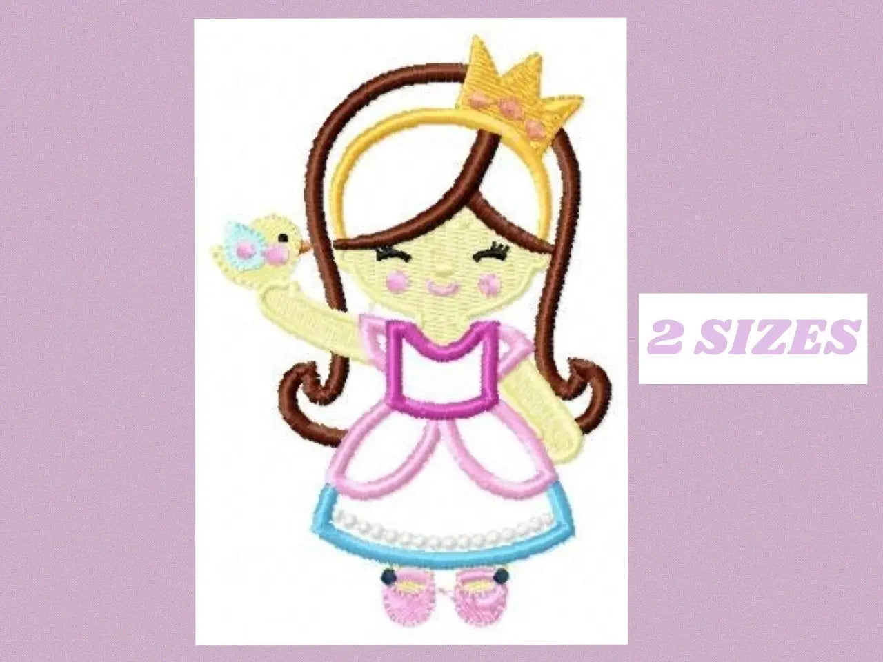 Queen embroidery designs - Disney embroidery design machine embroidery pattern - Princess applique design - baby girl embroidery file Marcia Embroidery