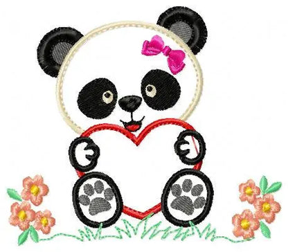 Panda embroidery design - Animal embroidery designs machine embroidery pattern - baby boy embroidery file - girl embroidery Panda applique Marcia Embroidery