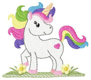 Unicorn embroidery designs - Baby Girl embroidery design machine embroidery pattern - Unicorns embroidery file - Fairy tale magical Fantasy
