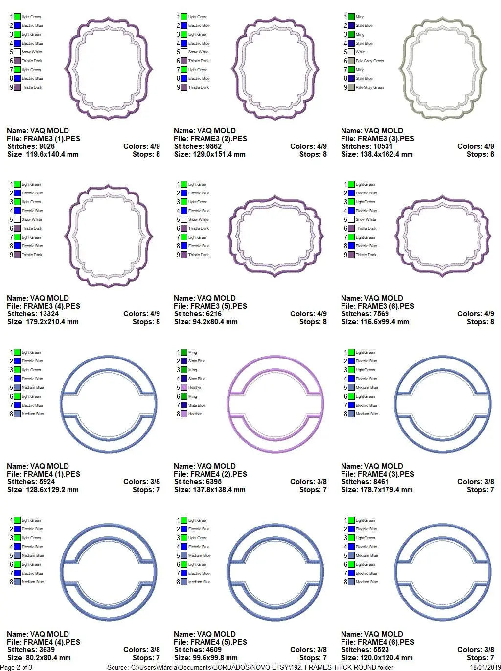 Frame embroidery designs set - Frame Applique Design Shape Embroidery Machine embroidery pattern - monogram quilt instant download digital Marcia Embroidery