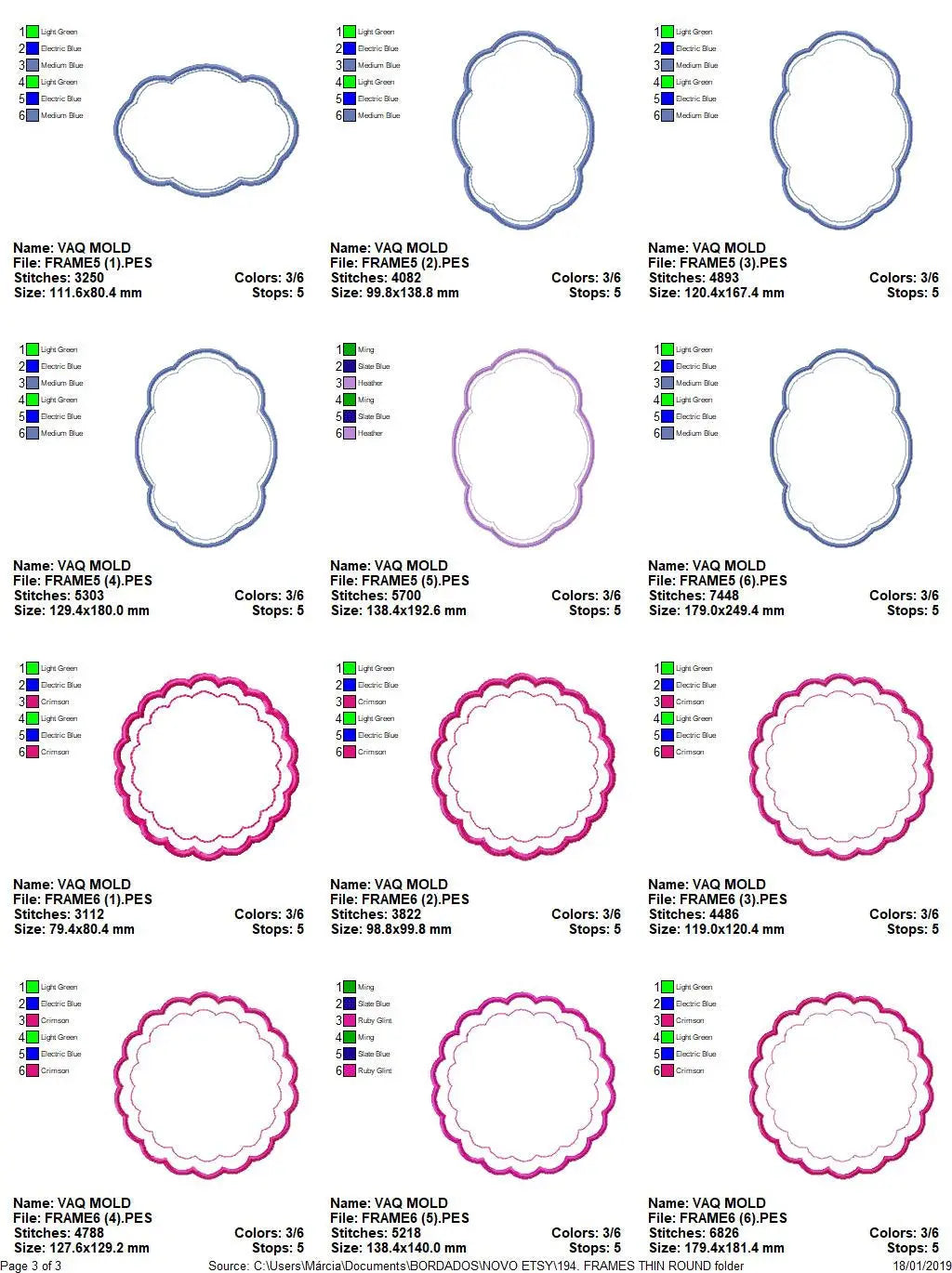 Frame embroidery designs - Frame Applique Design set machine embroidery design - Shape embroidery file frame for monogram - instant download Marcia Embroidery