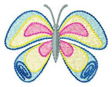 Charger l&#39;image dans la galerie, Butterfly embroidery design - Animal embroidery designs machine embroidery pattern - baby girl embroidery file - instant download digital
