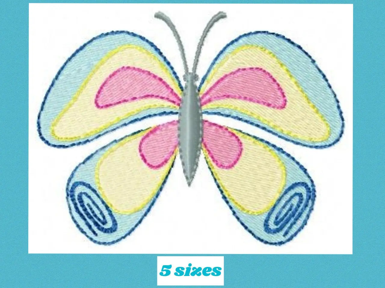 Butterfly embroidery design - Animal embroidery designs machine embroidery pattern - baby girl embroidery file - instant download digital Marcia Embroidery