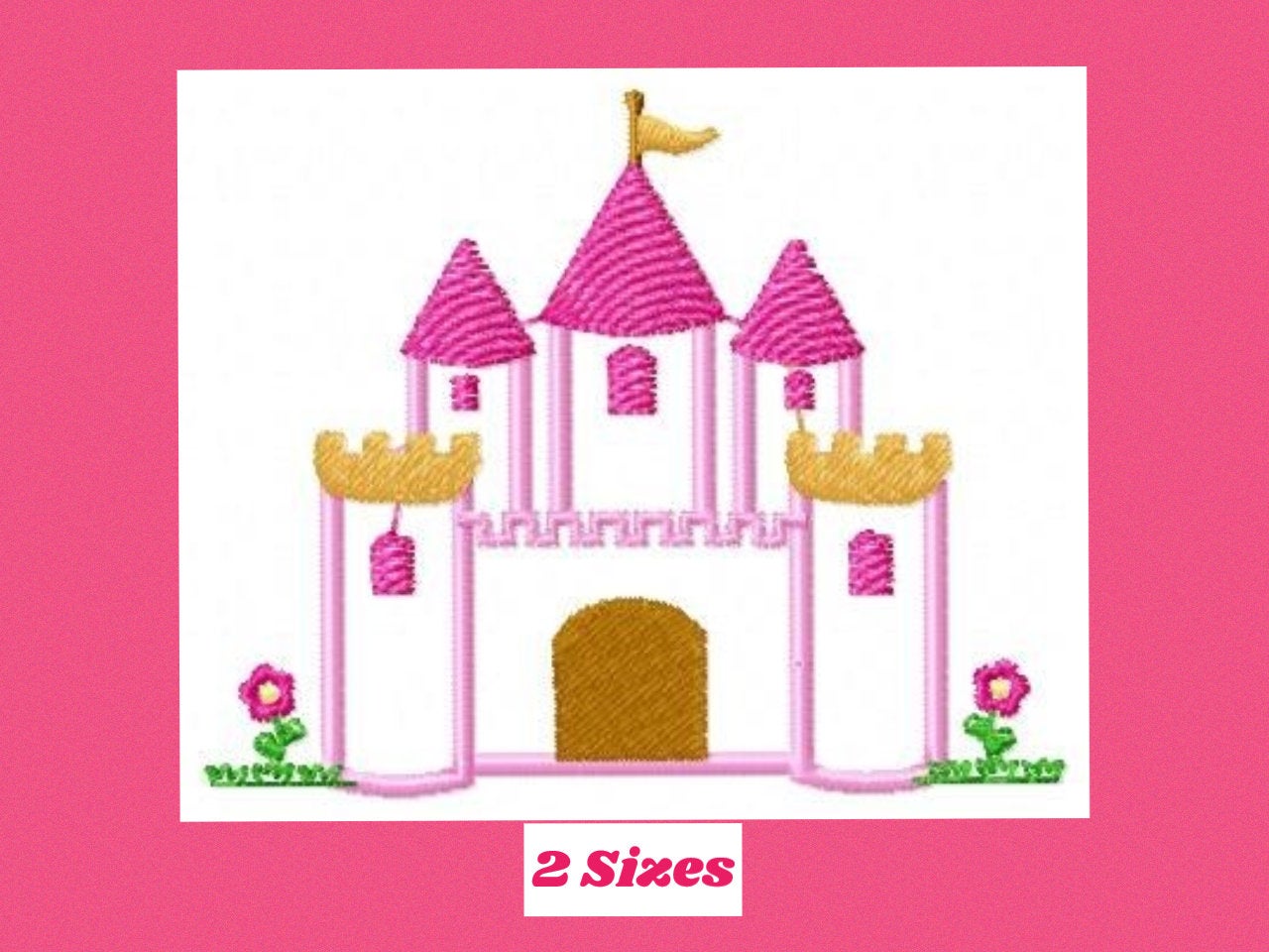Castle embroidery designs - Princess palace embroidery design machine embroidery pattern - mansion embroidery file baby girl castle applique