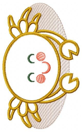 Crab embroidery design - Beach animal embroidery designs machine embroidery pattern - Cancer Crab applique design - instant download pes jef