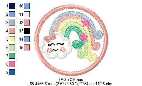 Tags embroidery designs - School Tag embroidery design machine embroidery pattern - Key chain embroidery - Stamp Baggage - instant download Marcia Embroidery