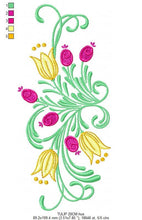 Load image into Gallery viewer, Flowers embroidery designs - Flower embroidery design machine embroidery pattern - rose embroidery file - floral roses tulip embroidery
