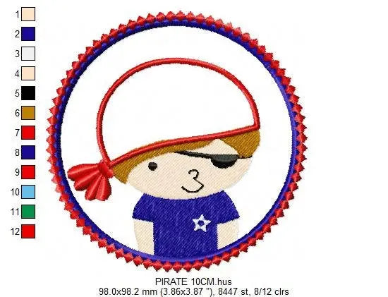 Pirate embroidery designs - Pirate ship embroidery design machine embroidery pattern - pirate applique design - boat embroidery boy applique Marcia Embroidery