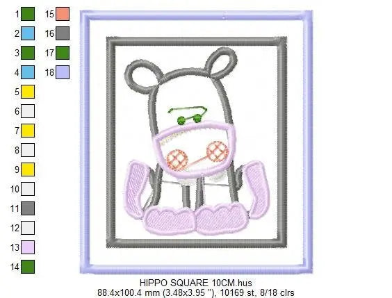 Safari embroidery design - Animals embroidery designs machine embroidery pattern - Giraffe embroidery - Tiger Elephant Zebra Hippo Monkey Marcia Embroidery