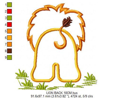 Lion embroidery designs - Safari embroidery design machine embroidery pattern - Animal embroidery file - lion applique design lion pattern