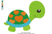 Carica l&#39;immagine nel visualizzatore di Gallery, Turtle embroidery design - Animal embroidery designs machine embroidery file - Baby boy embroidery pattern - instant download - Baby newborn
