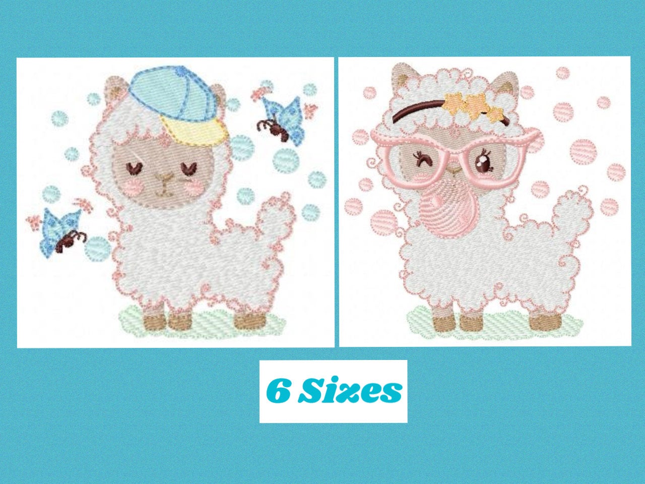 Llama embroidery design - Animals embroidery designs machine embroidery pattern - baby girl embroidery file - newborn embroidery download