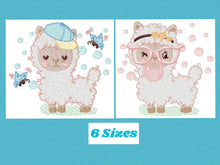 Carica l&#39;immagine nel visualizzatore di Gallery, Llama embroidery design - Animals embroidery designs machine embroidery pattern - baby girl embroidery file - newborn embroidery download
