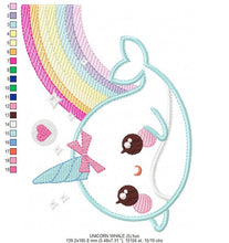Carica l&#39;immagine nel visualizzatore di Gallery, Unicorn embroidery designs - Whale embroidery design machine embroidery pattern - baby girl embroidery file - newborn whale applique nursery
