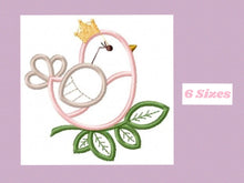 Cargar imagen en el visor de la galería, Bird embroidery designs - Dove embroidery design machine embroidery pattern - instant download Bird applique design girl embroidery file
