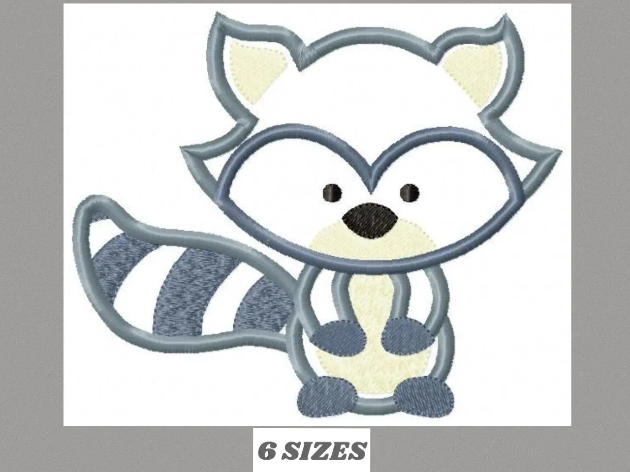 Raccoon applique embroidery designs - Woodland Animal embroidery design machine embroidery pattern - Baby boy embroidery - instant download Marcia Embroidery
