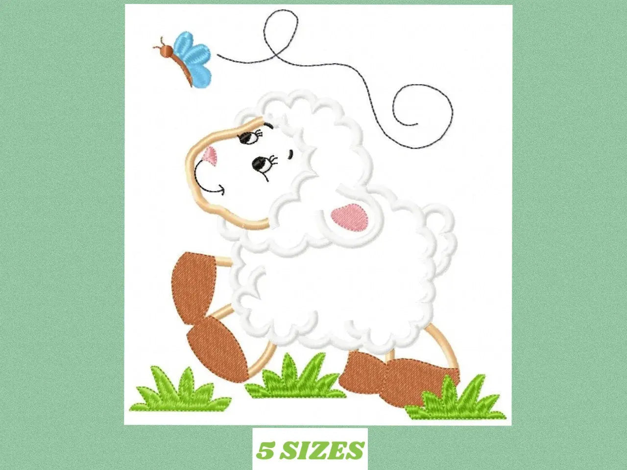 Sheep embroidery design - Lamb embroidery designs machine embroidery pattern - baby boy embroidery file - newborn embroidery sheep applique Marcia Embroidery