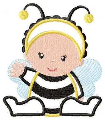 Bee embroidery design - Baby Girl embroidery designs machine embroidery pattern - Children embroidery file - bee aplique design Halloween Marcia Embroidery