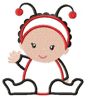 Ladybug embroidery designs - Baby girl embroidery design machine embroidery pattern - Toddler embroidery file - Ladybug applique design Marcia Embroidery