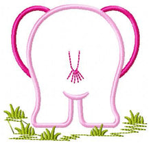 Cargar imagen en el visor de la galería, Elephant embroidery designs - Safari embroidery design machine embroidery pattern - Animal embroidery file - elephant applique front back
