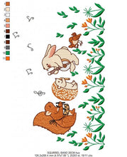 Cargar imagen en el visor de la galería, Musical embroidery design - Animal Musicians embroidery designs machine embroidery pattern - kid embroidery file Hedgehog Squirrel Woodland
