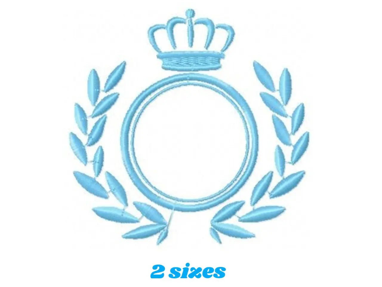Crown embroidery designs - Laurel Wreath with Crown embroidery design machine embroidery pattern - newborn baby embroidery file crown design Marcia Embroidery