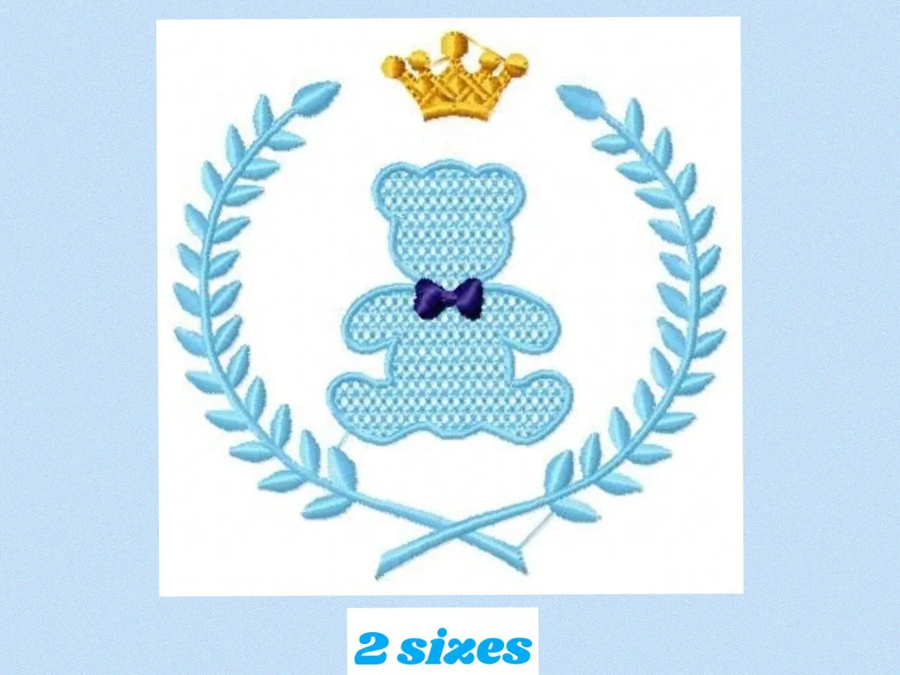 Bear embroidery designs - Laurel embroidery design machine embroidery pattern - laurel wreath embroidery file - bear baby boy embroidery Marcia Embroidery