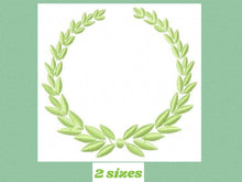 Charger l&#39;image dans la galerie, Laurel embroidery designs - Monogram embroidery design machine embroidery pattern - Monogram Frame embroidery file - laurel wreath design
