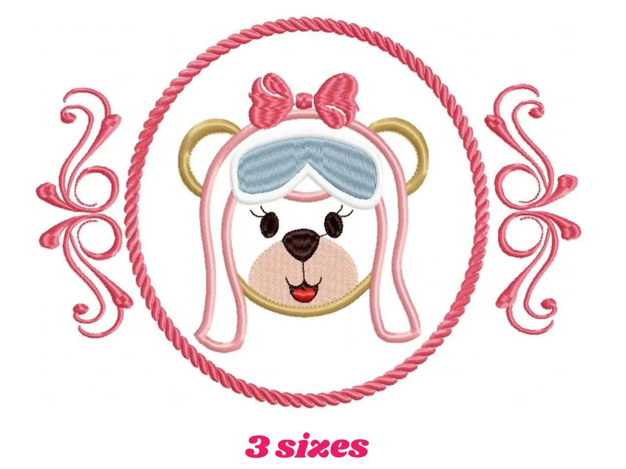 Pilot Bear embroidery designs - Girl Pilot embroidery design machine embroidery pattern - Teddy bear applique design - baby girl embroidery Marcia Embroidery
