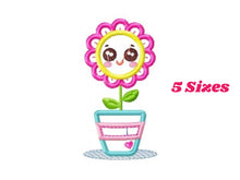 Cargar imagen en el visor de la galería, Flowers embroidery designs - Flowerpot embroidery design machine embroidery pattern - vase embroidery file flower applique floral embroidery
