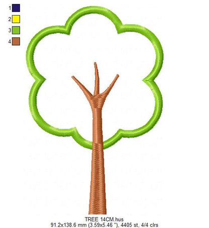 Tree embroidery designs - Flower embroidery design machine embroidery pattern - Butterfly embroidery file - Sheep embroidery applique design