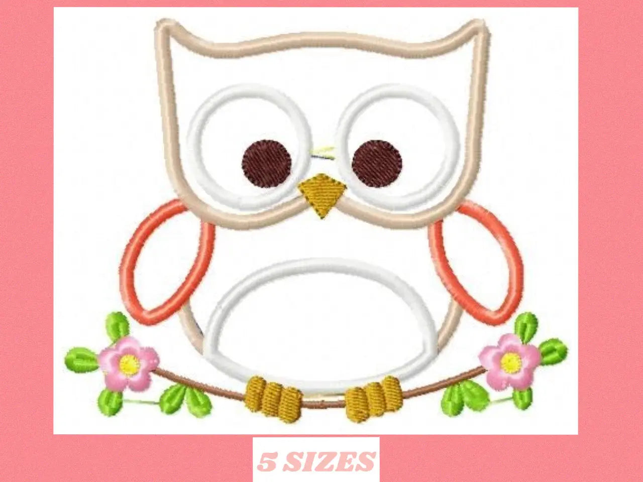 Owl embroidery design - Owl on branch embroidery design machine embroidery pattern - bird embroidery file - owl applique design download Marcia Embroidery