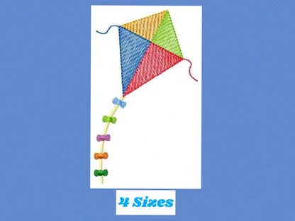 Kite embroidery designs - Baby Boy toy machine embroidery pattern - Kid toy embroidery file - Sky flying kites - Instant digital download Marcia Embroidery